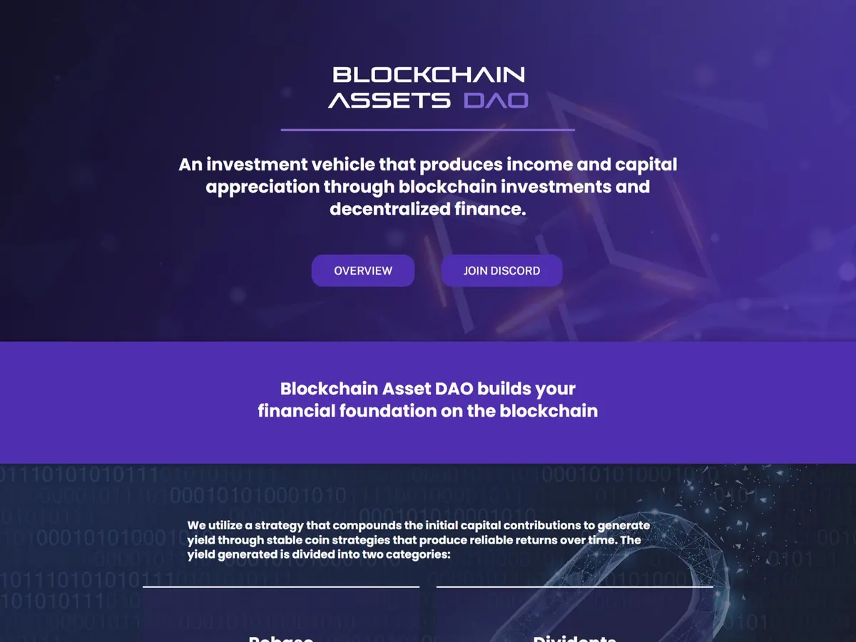 BlockChain Assets DAO