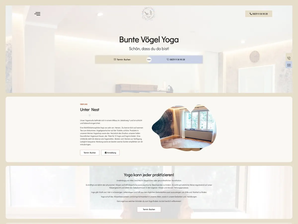 Bunte Vögel Yoga
